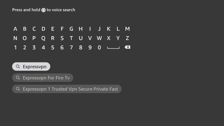 Search for and select ExpressVPN.