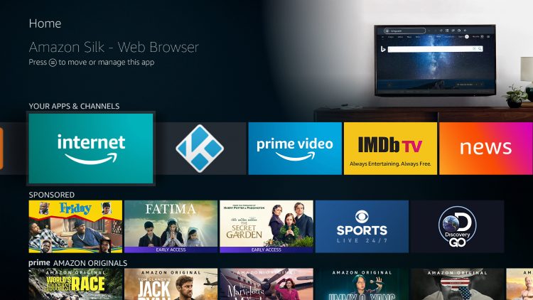 Launch the Silk Browser