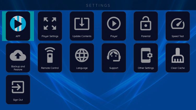 XCIPTV Settings