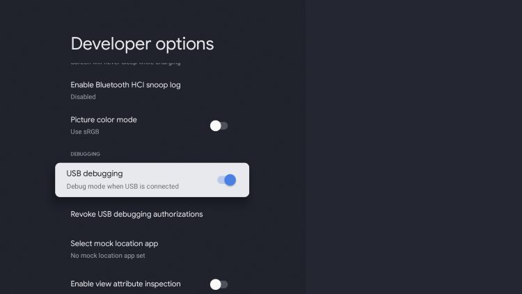 usb debugging is now enabled to install the wolf launcher