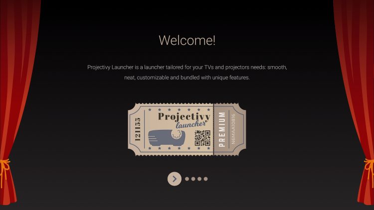 scroll through welcome messages