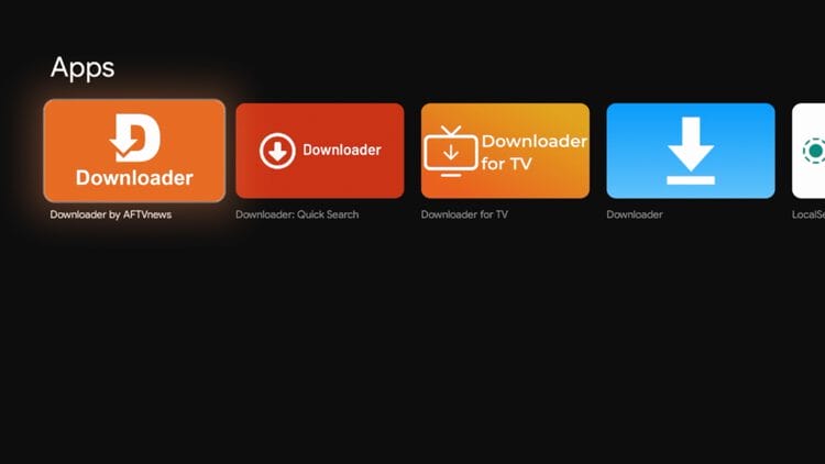 Select the official Downloader app by AFTVnews.
