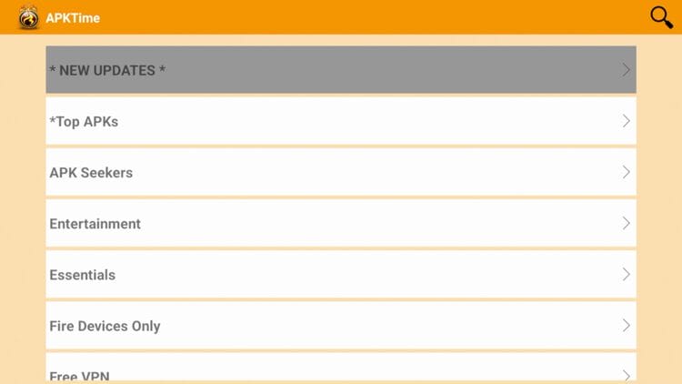 After installing APKTime open the application.