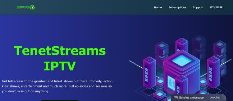 Tenet Streams Website