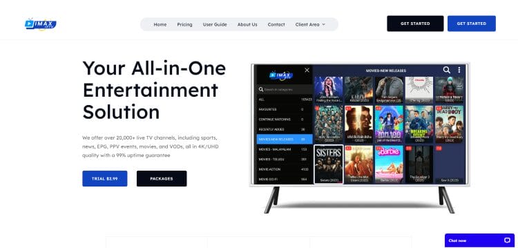 iMax IPTV Official Website