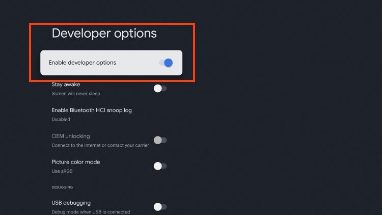 disable developer options if you wish