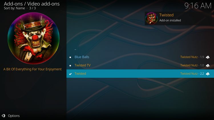 Wait a minute or two for the add-on to fully install