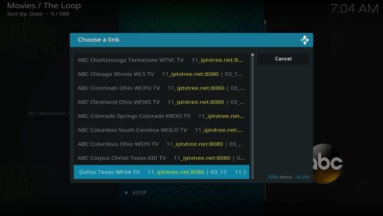 numerous links available