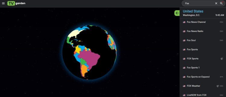 TV Garden for Sports Streaming