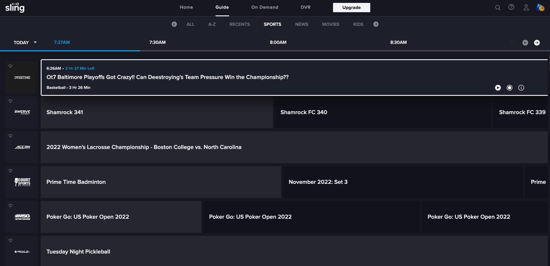 Sling TV Freestream Website
