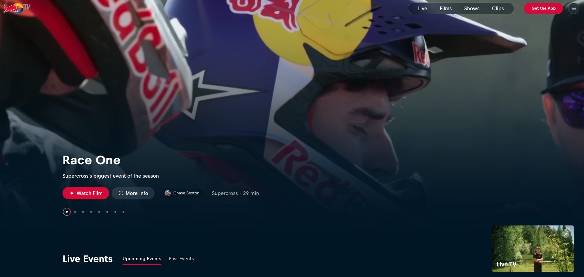 Red Bull TV Website