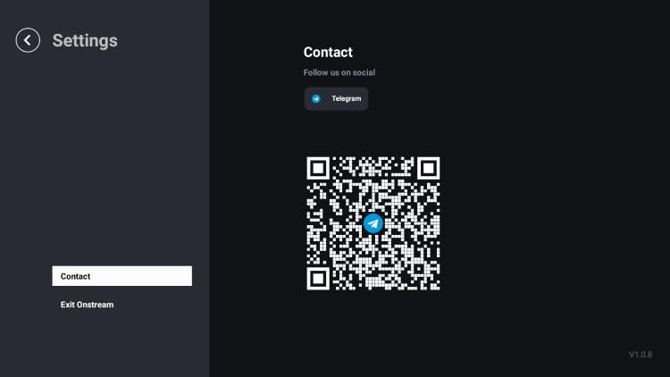 contact via telegram