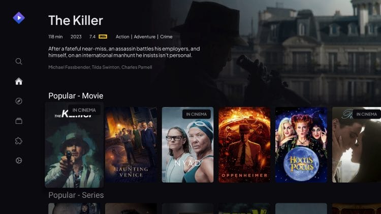 Stremio App Interface