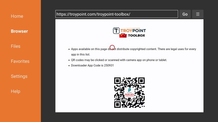 troypoint toolbox home screen