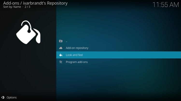 select look and feel