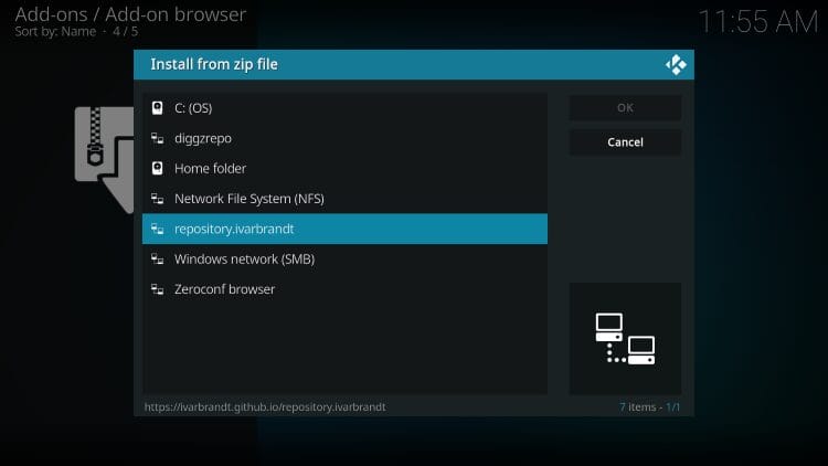 choose your zip file name