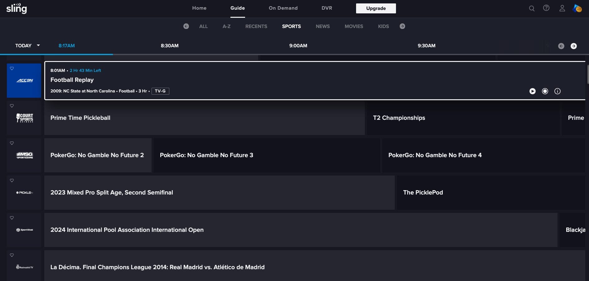 Sling TV Freestream Website