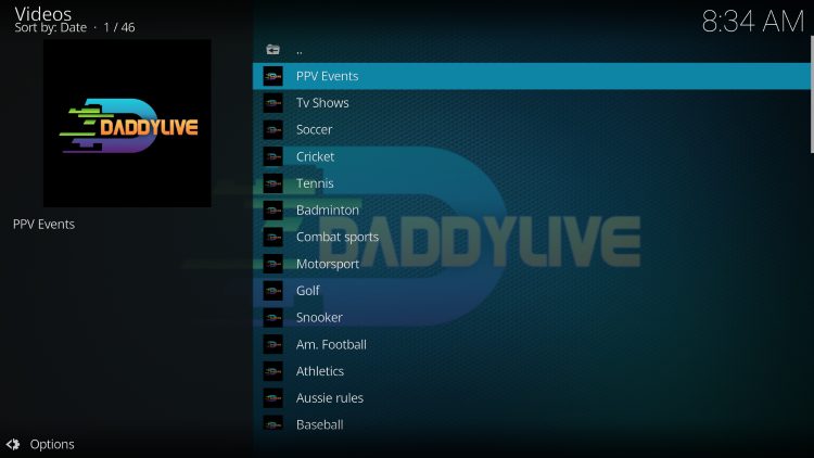 DaddyLive Addon
