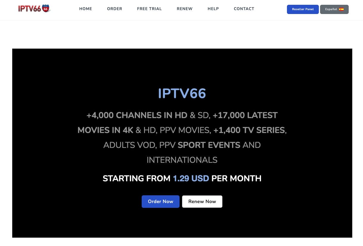 IPTV66 Website