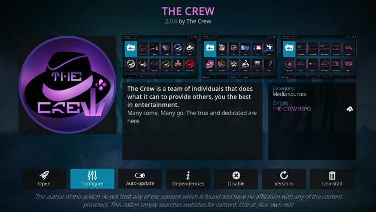 The Crew Addon Details