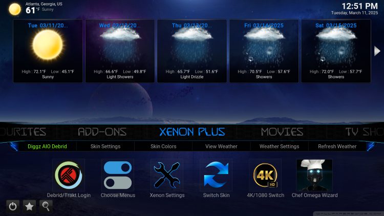 Kodi Build Interface