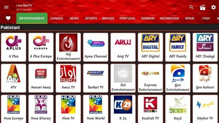live net tv sports streaming app