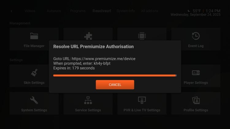 make note of your code and input on your resolver website