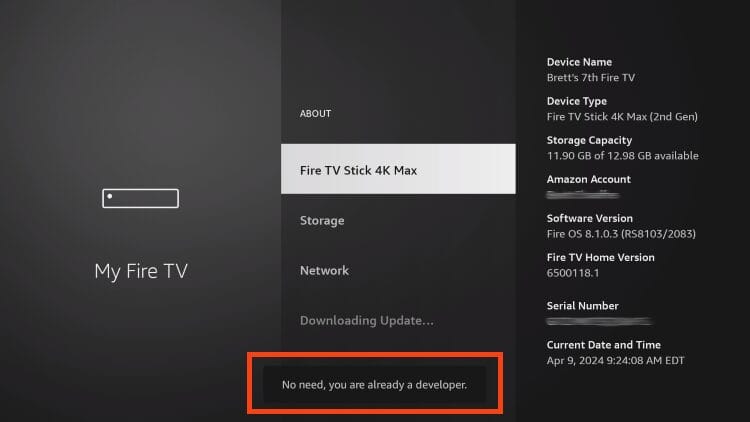 no need, you are already a developer