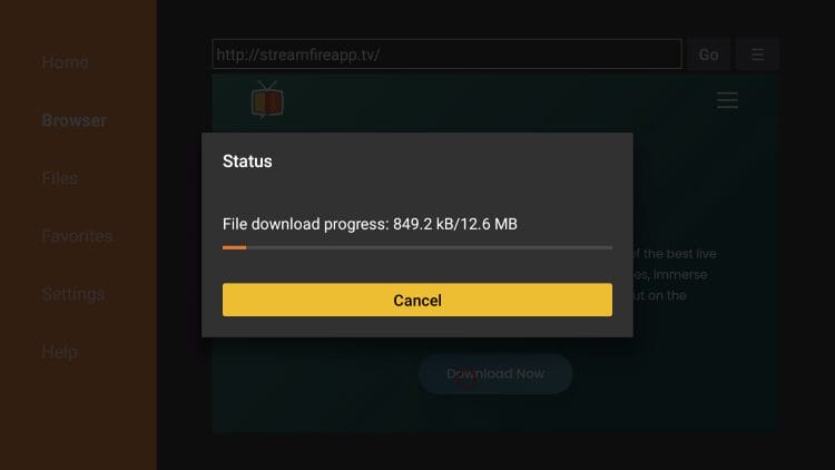 wait for the app to install