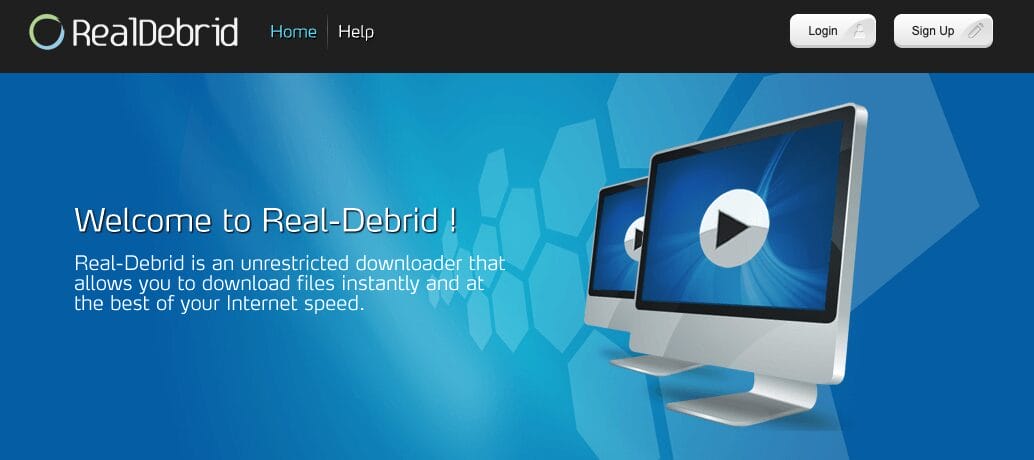 Real Debrid Website