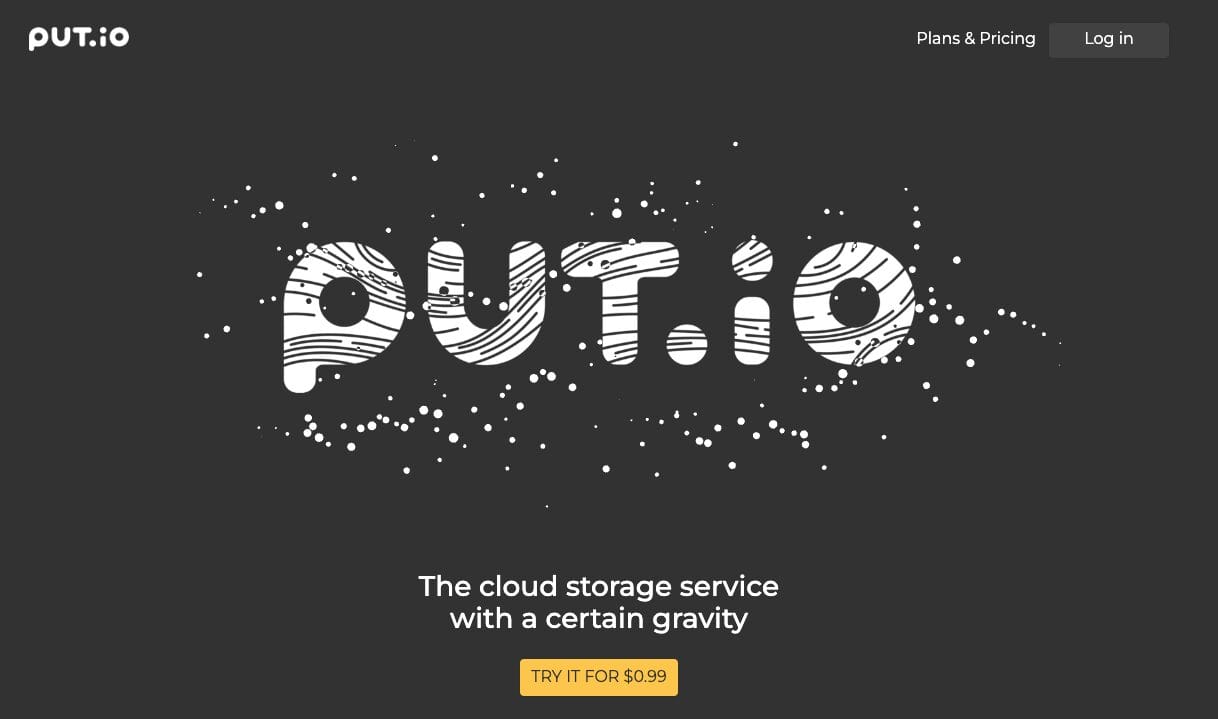 Put.io Website
