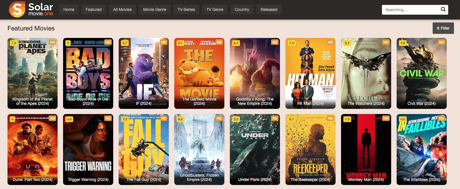 SolarMovie Free Movie Website