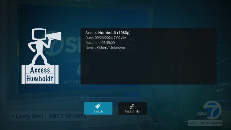 use the switch option