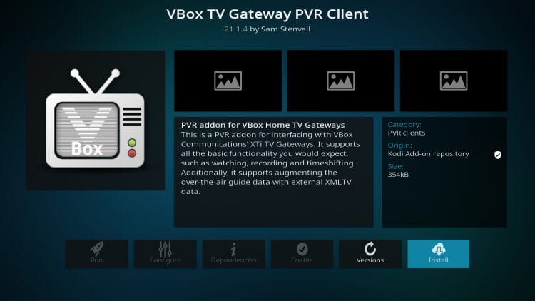 VBox TV Gateway