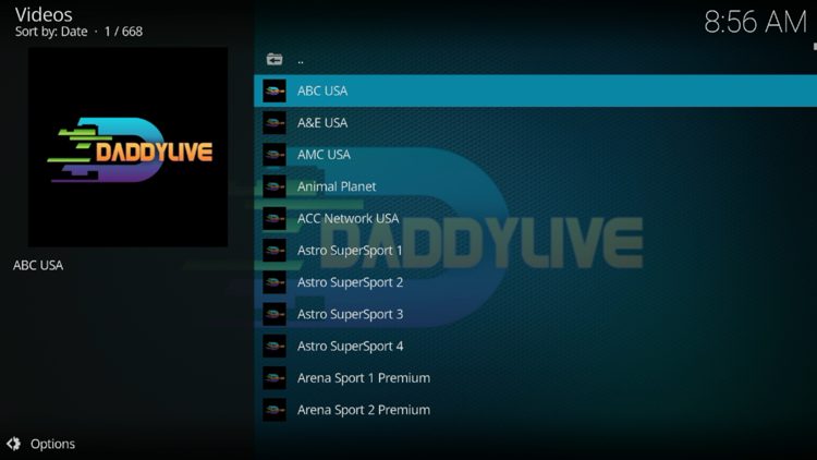 Live TV Category