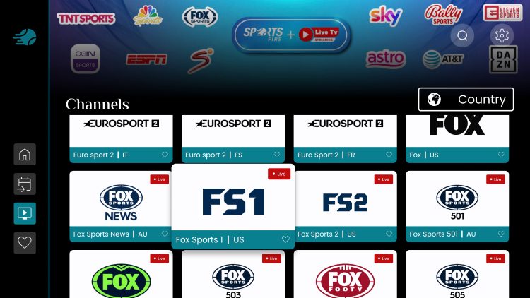 sportsfire best free iptv