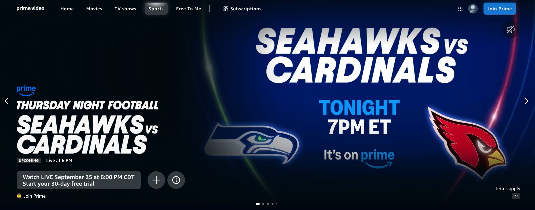 Amazon Prime Video Website