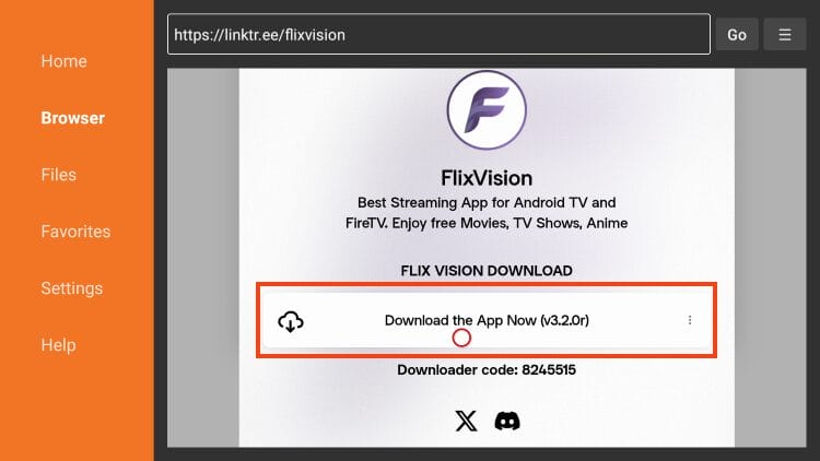 click download app now