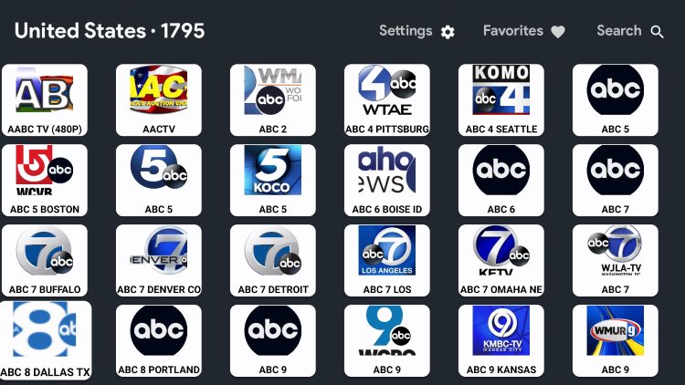 Live TV Channels