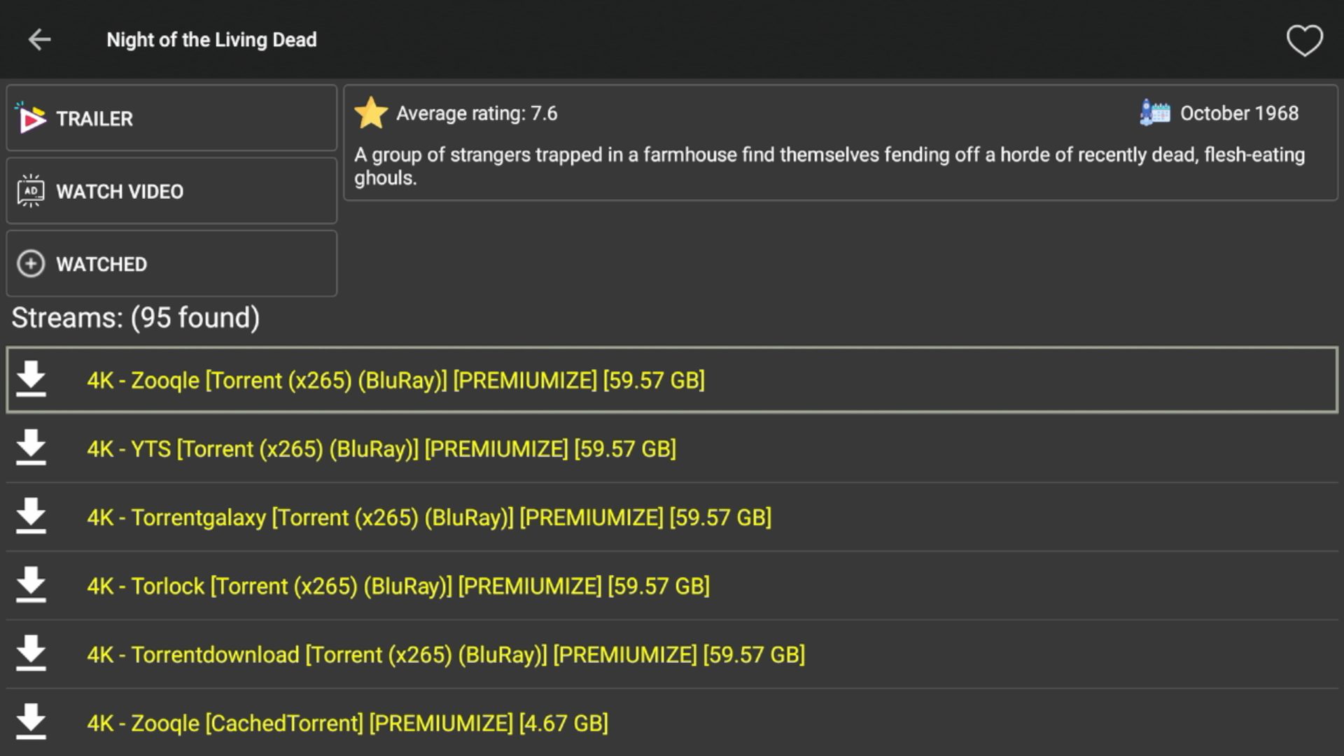 Premiumize Streaming Links