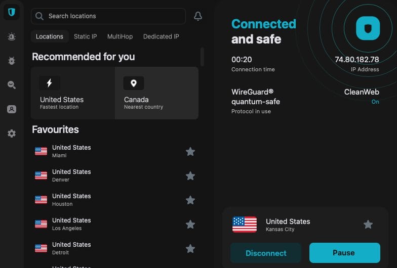 Using Surfshark's CleanWeb Feature