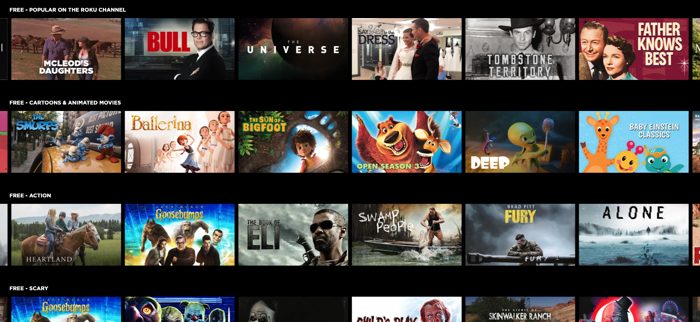 The Roku Channel Movie Website