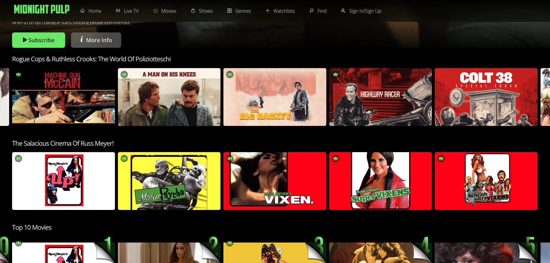 Midnight Pulp Website