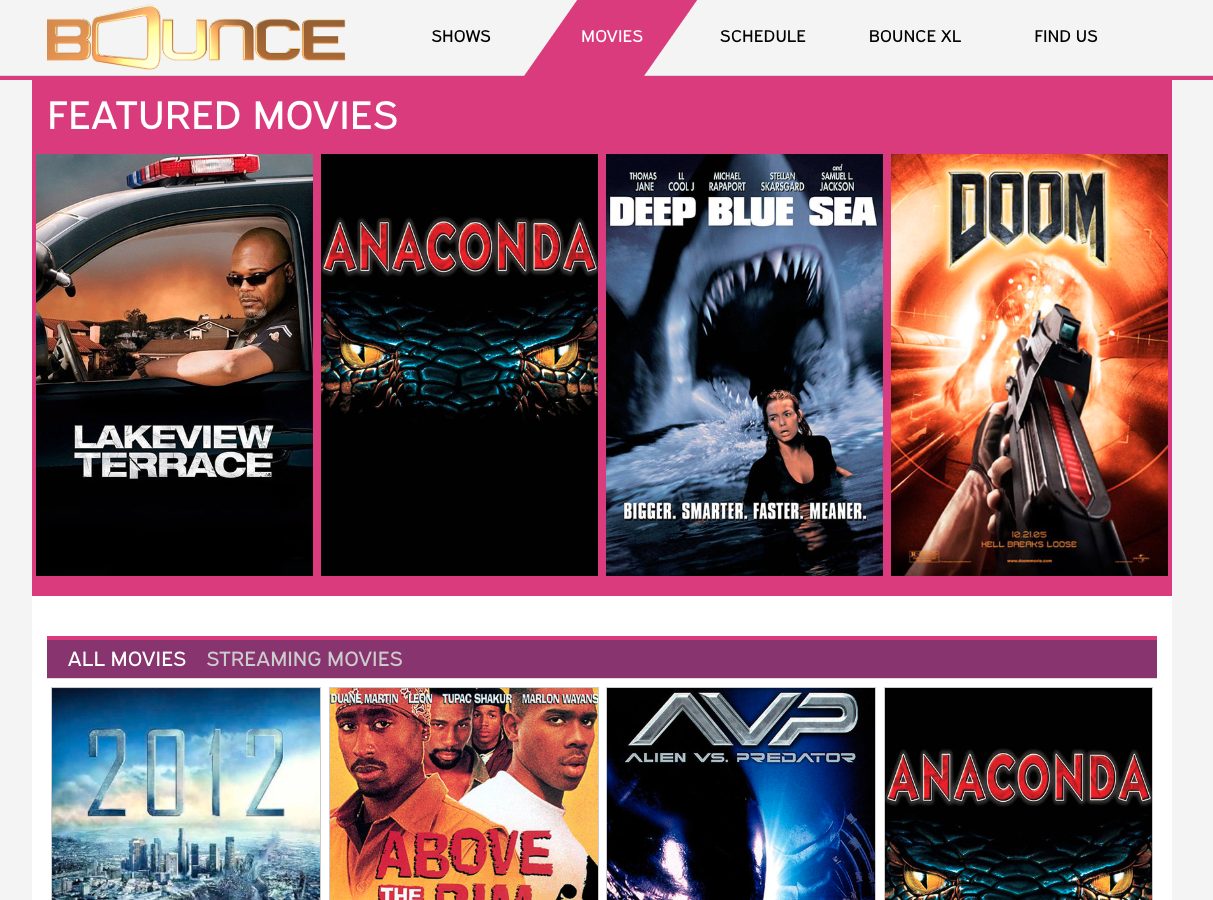 Bounce TV Website