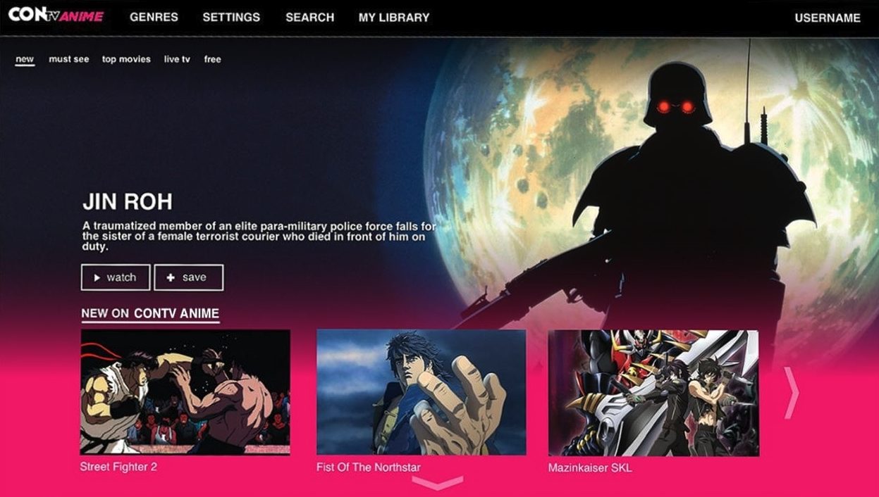 Former CONtv Website