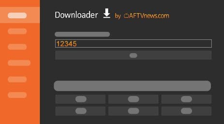 Inputting codes into Downloader