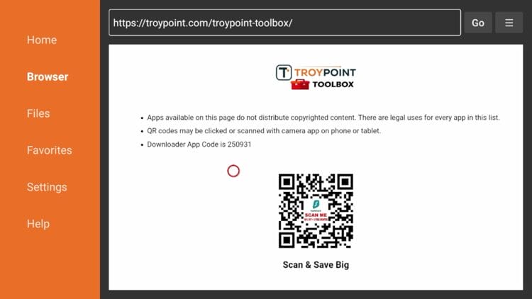 You are now inside the TROYPOINT Toolbox.