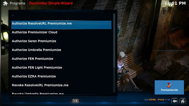 Then click Authorize ResolveURL Premiumize.