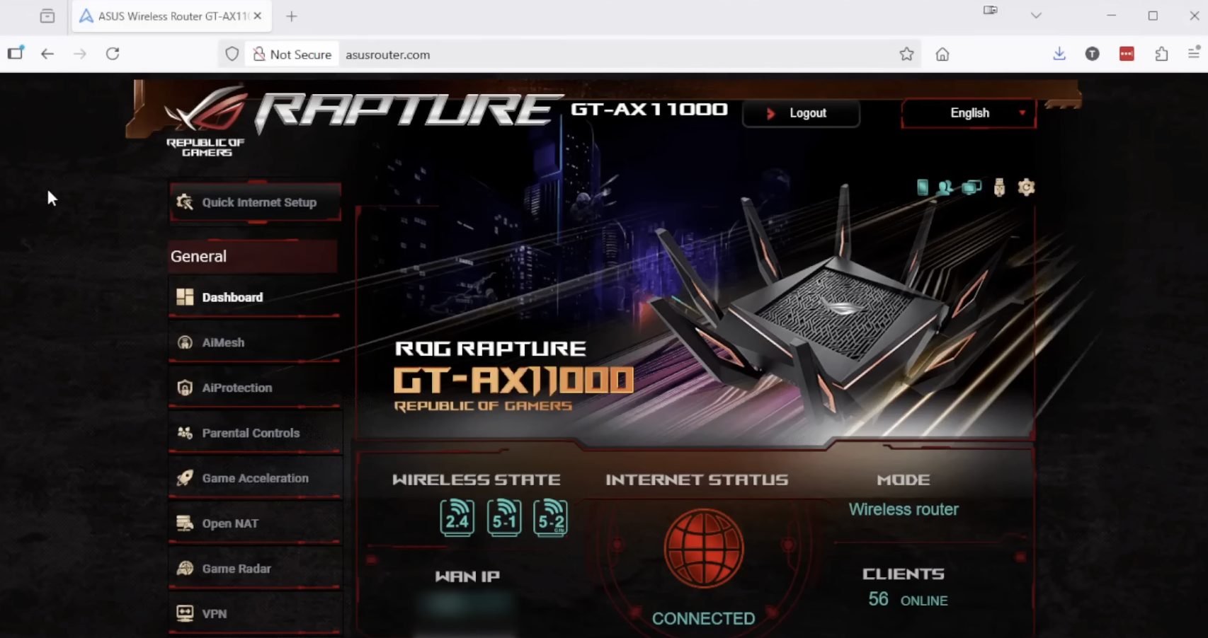 Open a web browser and access your router's admin panel.