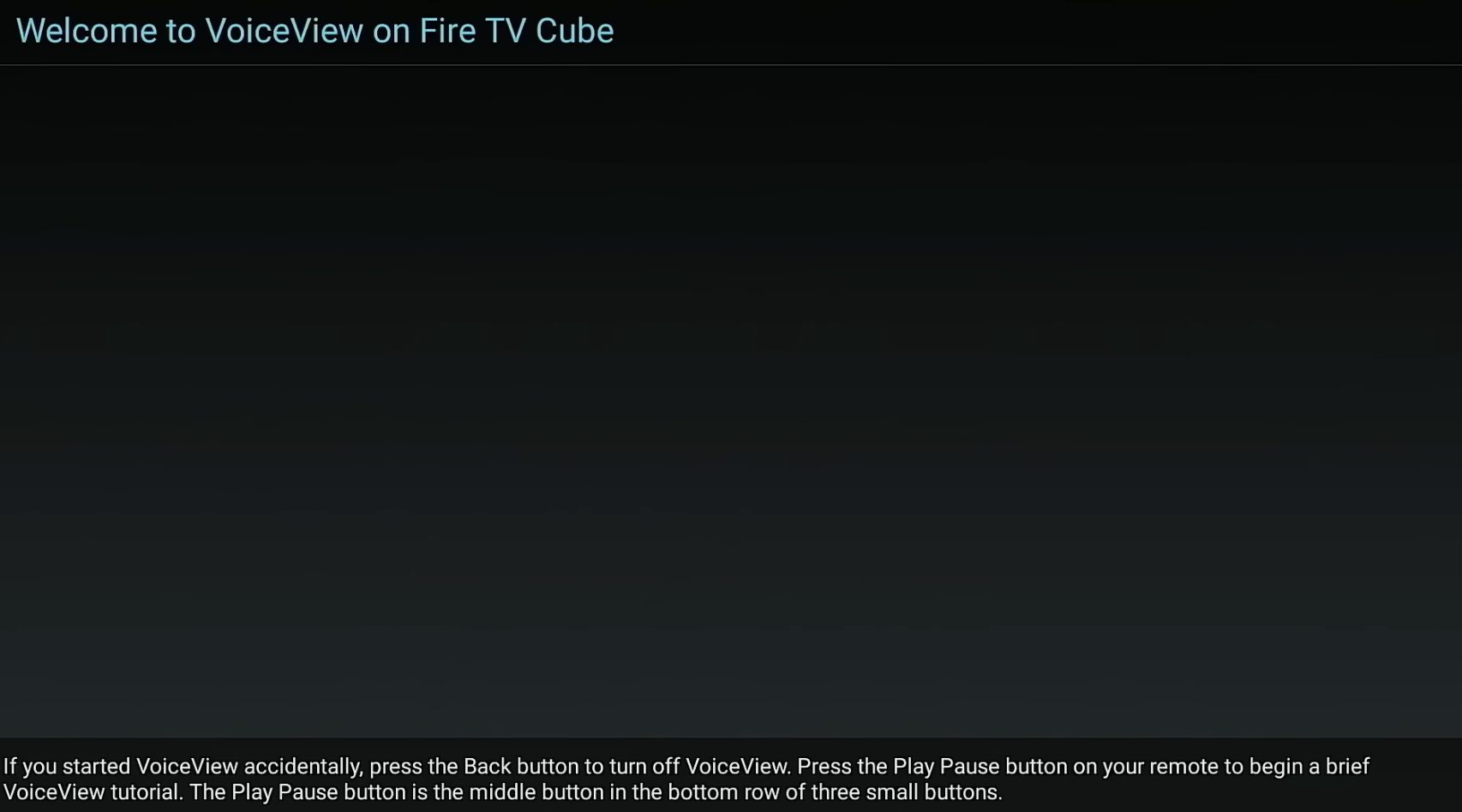 Keep holding until the VoiceView accessibility prompt appears. This stops updates.
